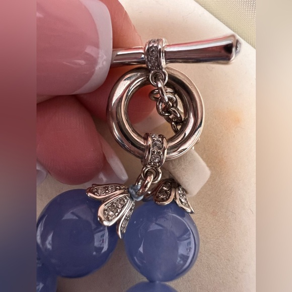 Brooks Brothers NWT Blue/Purple Stone Necklace Style #41711 - Picture 4 of 7